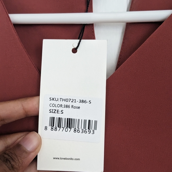 *SOLD* Dusty Rose Dress - Picture 2 of 2